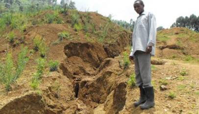 70Km Land Crack in Bududa Causes Panic