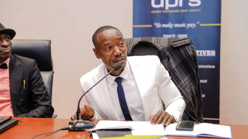 UPRS Board Chaiperson YOYO at the meeting at URBS offices in Kampala