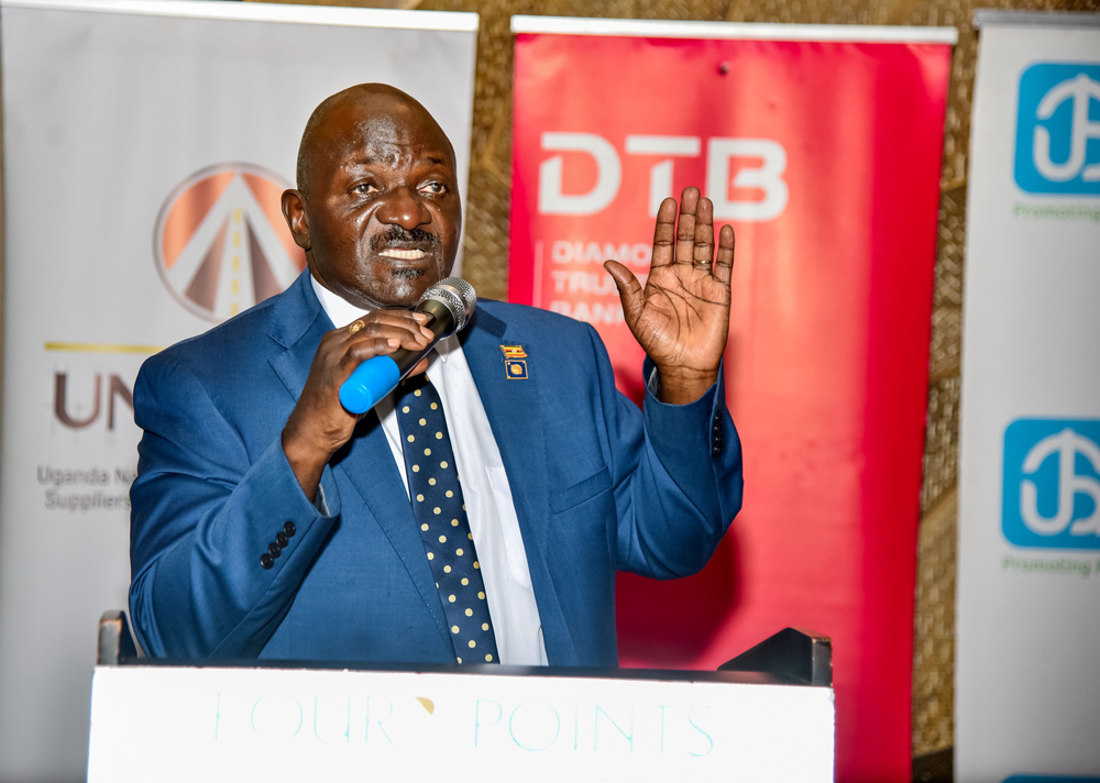 The Minister of Works and Transport, Hon. Gen. Edward Katumba-Wamala