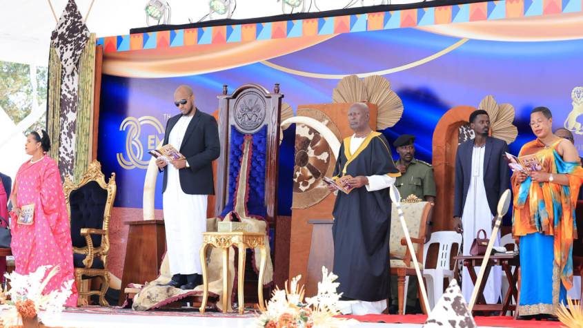 The Rt Hon Speaker of Parliament Anita Among is currently representing H.E. President Yoweri Kaguta Museveni at the 30th Coronation Anniversary of Omukama Oyo Nyimba Kabamba Iguru Rukidi IV.