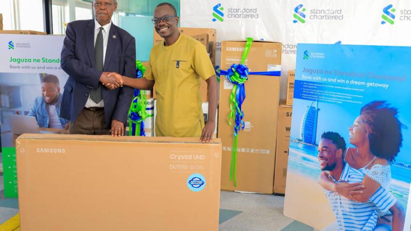 “Jaguza ne Standard Chartered Bank” Deposit Campaign rewards July winners with amazing prizes