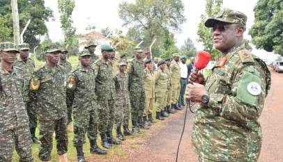 Uganda Flags Off 69-Member Contingent for EAC Regional Security Exercise in Kenya