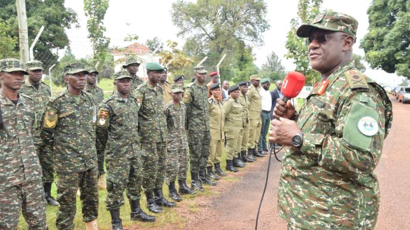 Uganda Flags Off 69-Member Contingent for EAC Regional Security Exercise in Kenya