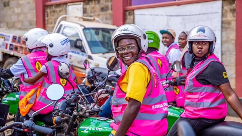 Kampala Twezimbe Women’s Boda Boda Riders Association Leads the Way in Road Safety and professionalism