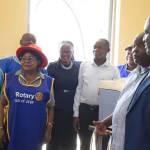 Kyabirwa Surgical Center team during the cereminial equipment handover from Mr Kaloli Dhizaala, the LC 5 chairperson of Kamuli District.JPG