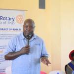 Thomson Ofwono, the president of the Rotary club of Jinja