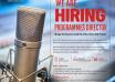 WE ARE HIRING! Programmes Director (PD): Sanyu FM 88.2