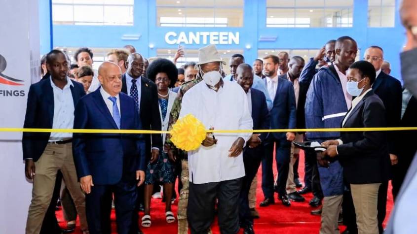 Museveni Inaugurates Roofings’ State-of-the-Art Steel Plant in Namanve