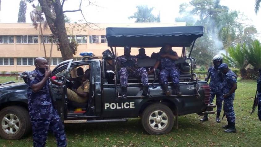 Heavy Security Deployment at Bunyoro Kitara Kingdom Premises