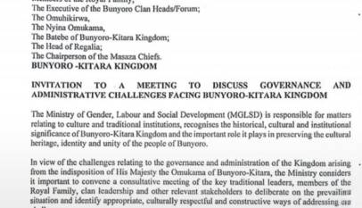 Bunyoro Kingdom Leadership Crisis Set for Mediation