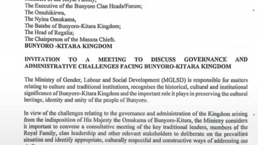 Bunyoro Kingdom Leadership Crisis Set for Mediation