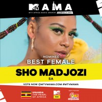 Sanyu fm Best Female artist at the mtv mama awards 2021 Sho Madjozi