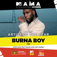 Sanyu fm artist of the year at the mtv mama awards 2021 - Burna Boy